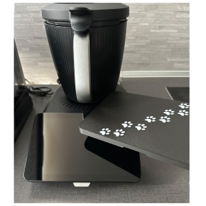 Couvercle de Protection d’Écran Thermomix TM7 – Décor Pattes de Chat