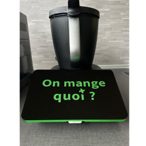 Couvercle “On mange quoi ?” de Protection d’Écran Thermomix TM7