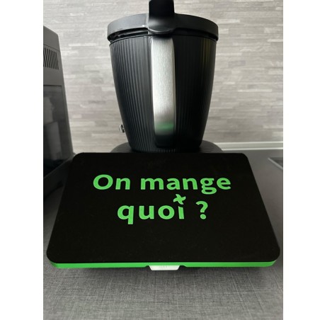Couvercle “On mange quoi ?” de Protection d’Écran Thermomix TM7