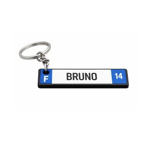 Porte-clés plaque d’immatriculation personnalisé – Impression 3D