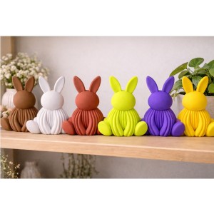 Lapin décoratif assis – Impression 3D