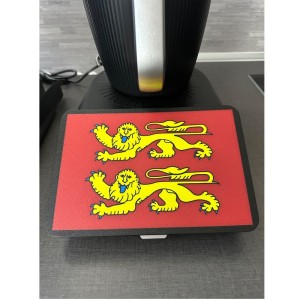 Couvercle Cache Écran Thermomix TM7 – Protection Premium Drapeau Normandie