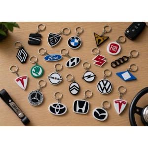 Porte-clés Logo Voiture Personnalisé – Impression 3D