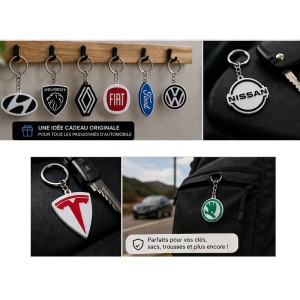 Porte-clés Logo Voiture Personnalisé – Impression 3D