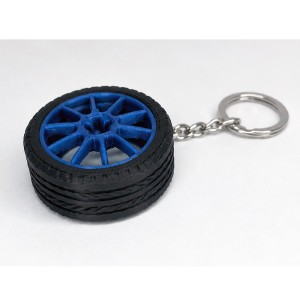 Porte-clé Jante + Pneu – Impression 3D