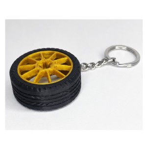 Porte-clé Jante + Pneu – Impression 3D