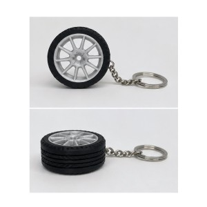 Porte-clé Jante + Pneu – Impression 3D