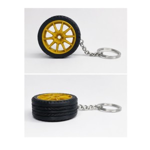 Porte-clé Jante + Pneu – Impression 3D