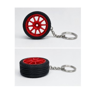 Porte-clé Jante + Pneu – Impression 3D