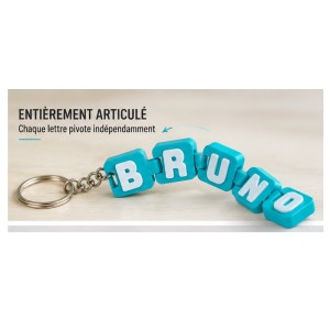 Porte-clé articulé personnalisable – Le prénom qui prend vie !
