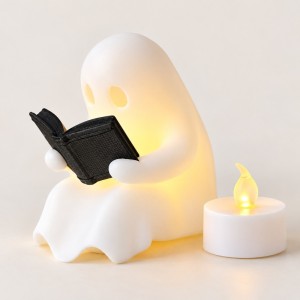 Petit Fantôme Lecteur – Lumineux LED ou Phosphorescent – Impression 3D