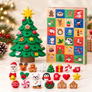 Calendrier de l’Avent Sapin de Noël 3D – 24 Décorations Surprises