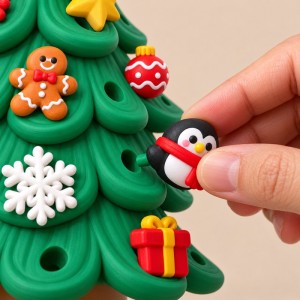 Calendrier de l’Avent Sapin de Noël 3D – 24 Décorations Surprises