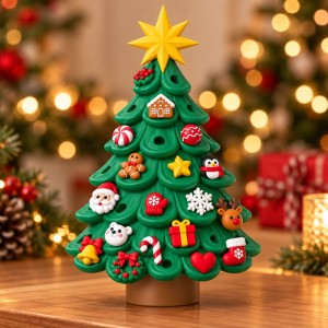 Calendrier de l’Avent Sapin de Noël 3D – 24 Décorations Surprises