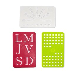Lot de 3 Pochoirs pour Suivi d'Habitudes