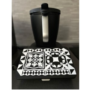 Couvercle de protection écran Thermomix TM7 – Motif carreaux de ciment